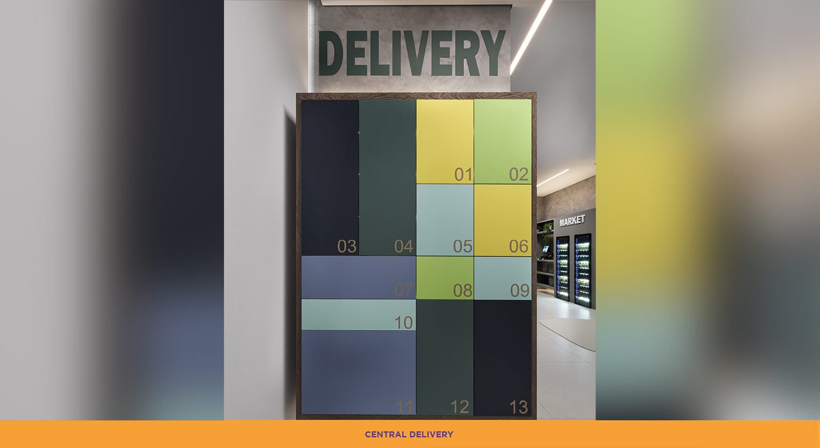 Central Delivery com armários inteligentes